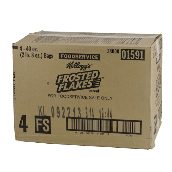 Kelloggs Kellogg's Frosted Flakes Cereal 40 oz. Bag, PK4 3800001591 - main